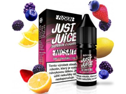 liquid just juice salt fusion berry burst lemonade 10ml 20mg