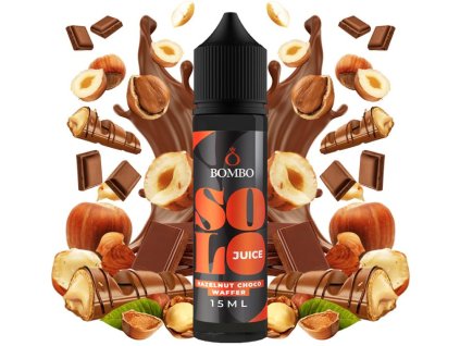 prichut bombo solo juice sv 15ml hazelnut choco waffer tycinka s liskooriskovym kremem