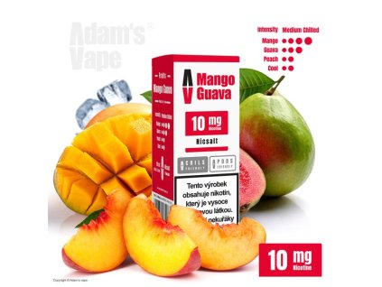 liquid adams vape salt mango guava 10ml 10mg