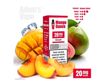 liquid adams vape salt mango guava 10ml 20mg