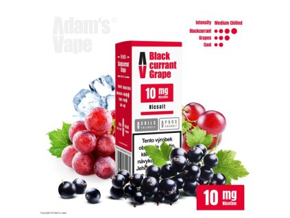 liquid adams vape salt blackcurrant grape 10ml 10mg
