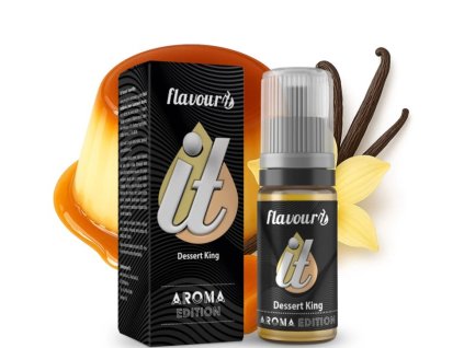 prichut flavourit aroma 10ml dessert king vanilkovy dezert s karamelem