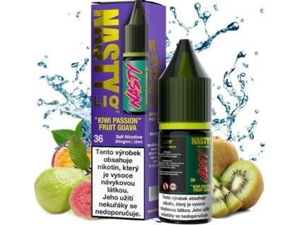 liquid nasty liq salt kiwi passion fruit guava 10ml 10mg kiwi marakuja guava