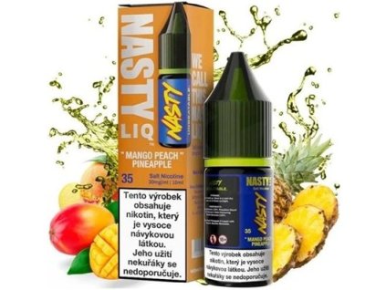 liquid nasty liq salt mango peach pineapple 10ml 20mg mango broskev ananas