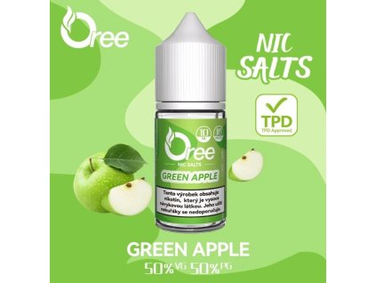 liquid oree salt green apple zelene jablko 10ml 18mg