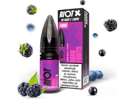 liquid riot x salt dark fruits tmava bobulovita smes 10ml 10mg