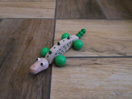 PEPASTYL Krokodýl na kolečkách - 16 cm