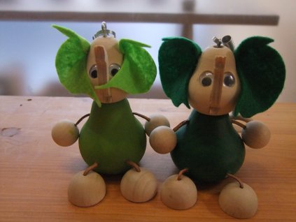 PEPASTYL Slon na pružině - různé druhy