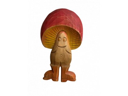 Pan Houba s kulatým červeným kloboukem - 20 cm