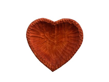 Miska srdíčko - 19 cm - červená / světle červená /