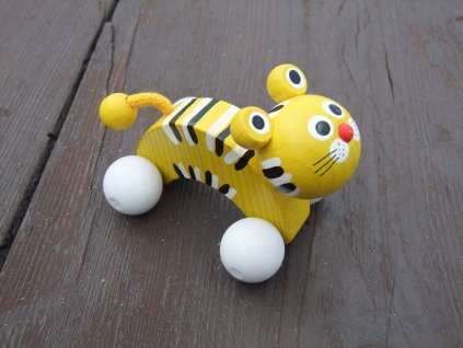 Tygr na kolečkách - 8 cm