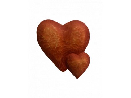 Dvojsrdce - červené