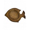 Miska ryba - 30 cm - žlutohnědá