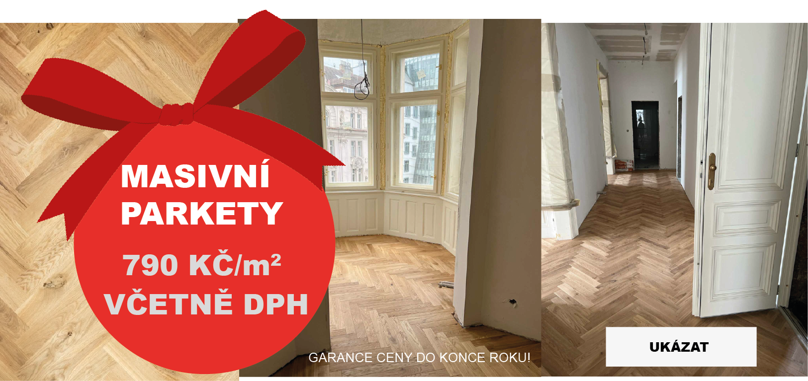 MASIVNÍ PARKETY 790 KČ S DPH