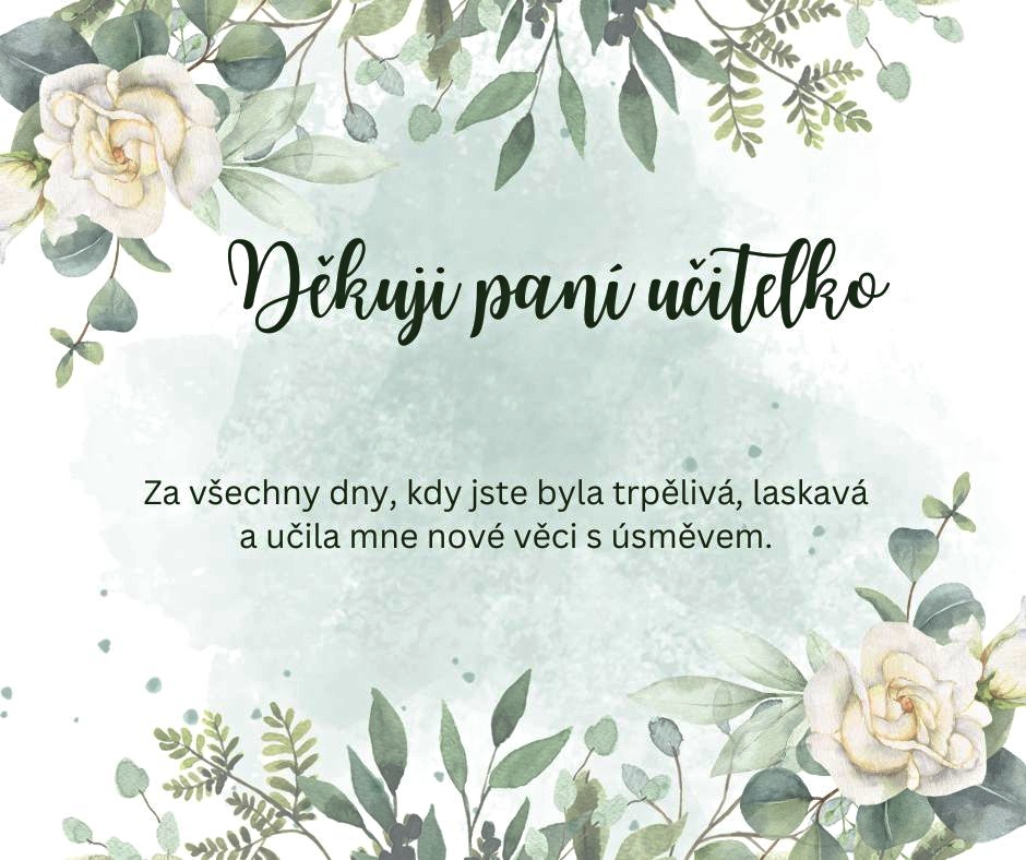 Dárek pro paní učitelku – když chcete říct „Děkuji“ srdcem