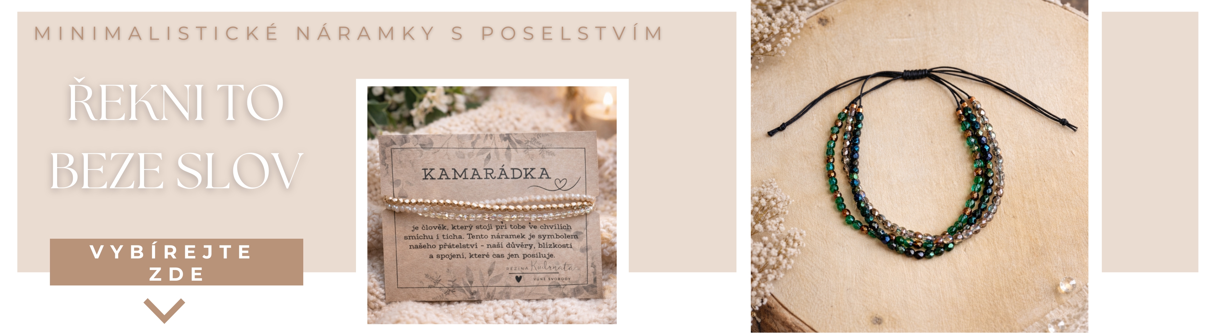 Minimalistické náramky s poselstvím