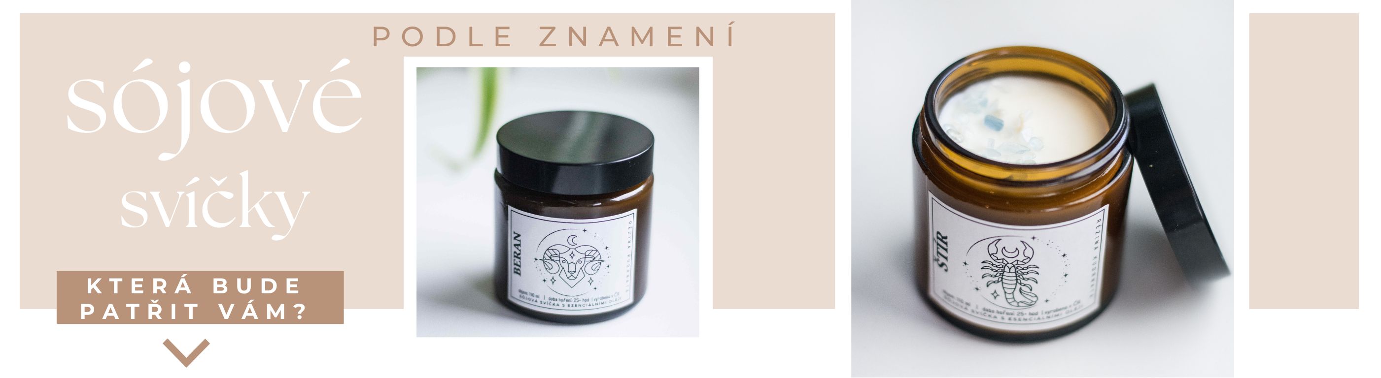 Sójové svíčky podle znamení