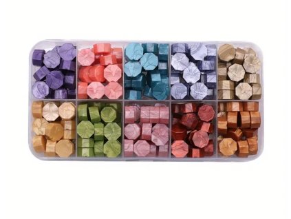 metalická sada pečetních vosků