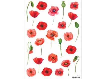 samolepky vlčí máky