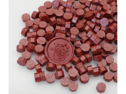 cihlově červený pečetní vosk