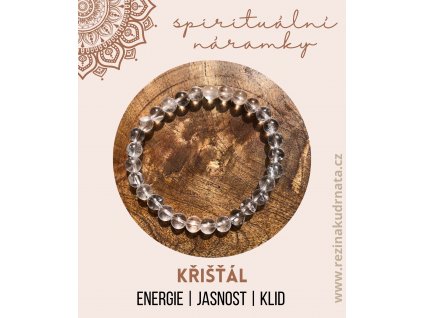 spirituální náramek křišťál