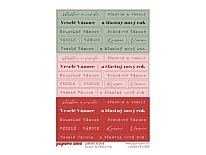samolepky vánoční přání