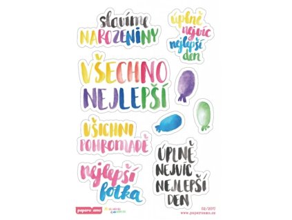 samolepky narozeniny