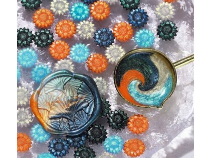 mix pečetních vosků s oranžovou