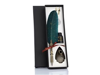 kaligrafické pero inkoustové zelené