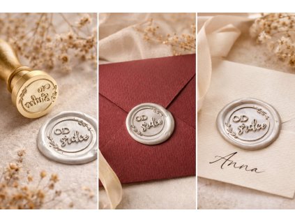 Pečeť od srdce na obálce