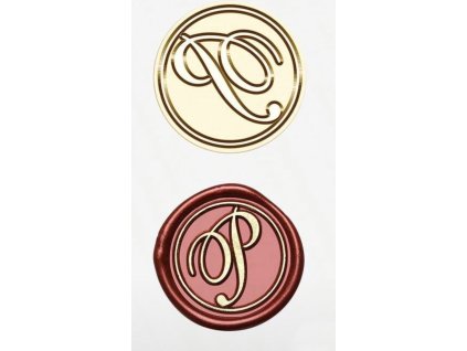 pečetidlo s písmenem P psací