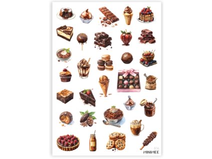 samolepky sladkosti a dezerty