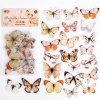 samolepky motýli béžoví