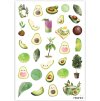 kreativní samolepky avokádo
