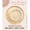 Minerální náramek měsíční kámen - 4 mm - kámen nových začátků
