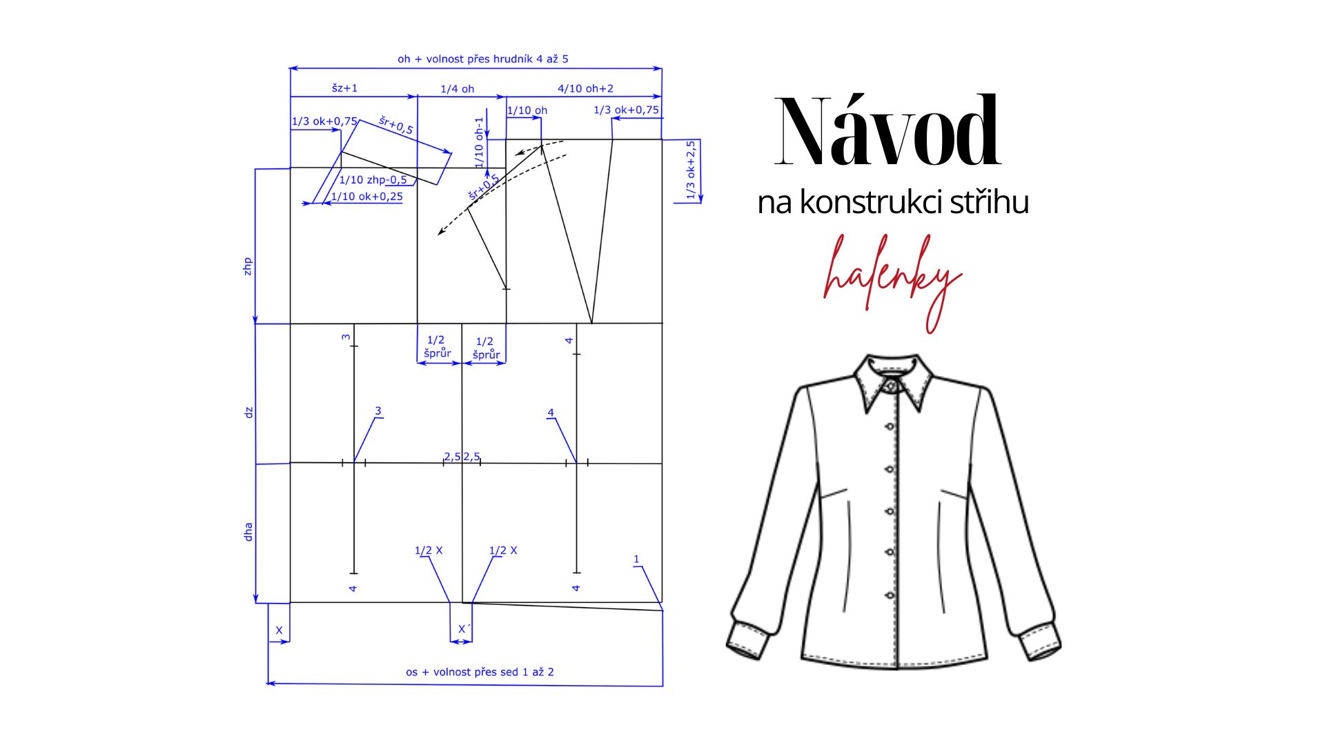 Návod na konstrukci halenky