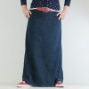 Maxi sukně - MODRÝ DENIM