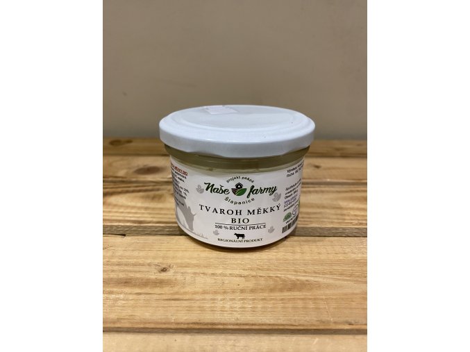 BIO farmářský tvaroh 250g - již včetně zálohy za sklo (10 Kč)
