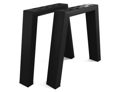 ocelove nohy konferencny stolik tvar u 45x40 cm sada 2ks