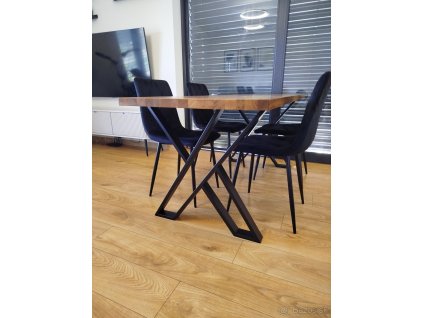Dizajnová oceľová podnož na stôl – Presýpacie hodiny 72x70cm (Sada 2ks)