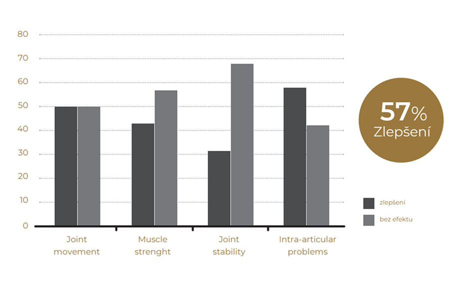 Graf výsledků studie