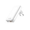 87405 3 sitova nabijecka gan 2x usb 30w bila