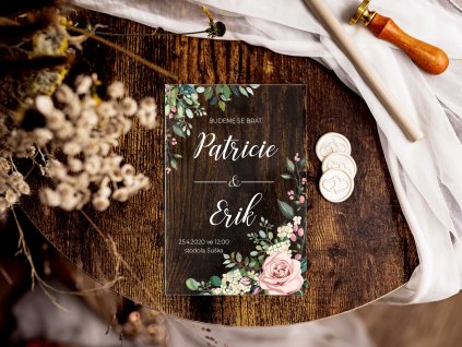 Svatební oznámení plexi P14