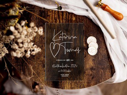 Svatební oznámení plexi P21