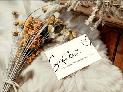 Pozvánka ke svatebnímu stolu