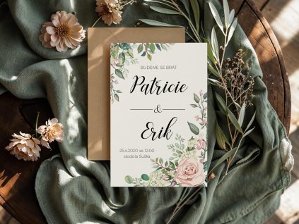 svatební oznámení PAP14 bílý