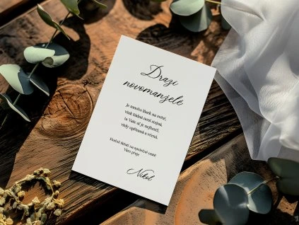 Blahopřání novomanželům