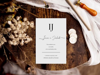 svatebni oznameni plexi P bile