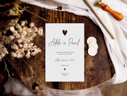 Svatební oznámení plexi P25