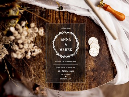 Svatební oznámení plexi P27